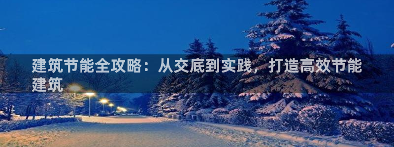 e尊国际官方网站：建筑节能全攻略：从交底到实践，打造高效节能
建筑