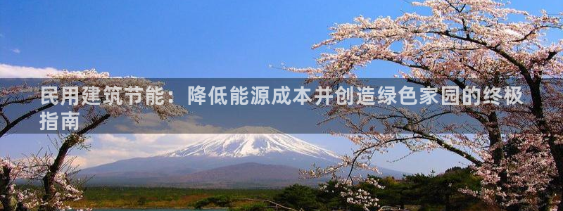 e尊国际网址：民用建筑节能：降低能源成本并创造绿色家园的终极
指南