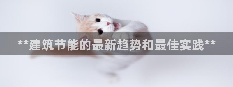e尊国际-e尊国际官网：**建筑节能的最新趋势和最佳实践**
